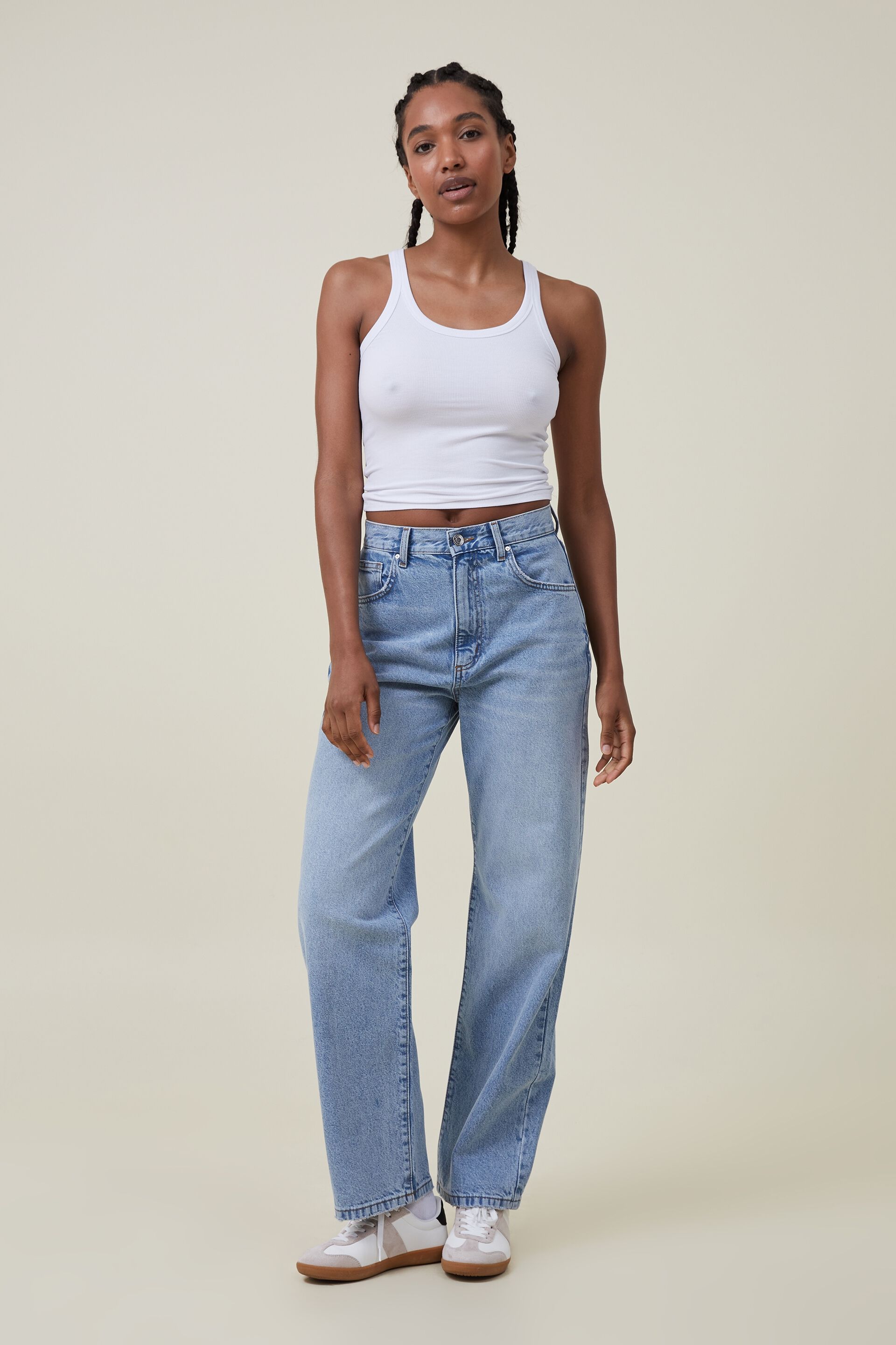 High waist cotton jeans - Gucci - Women | Luisaviaroma